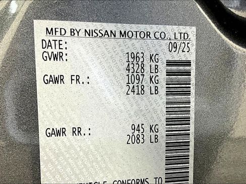 New 2025 Nissan Altima 2.5 SV w/ SV Special Edition Package image 26