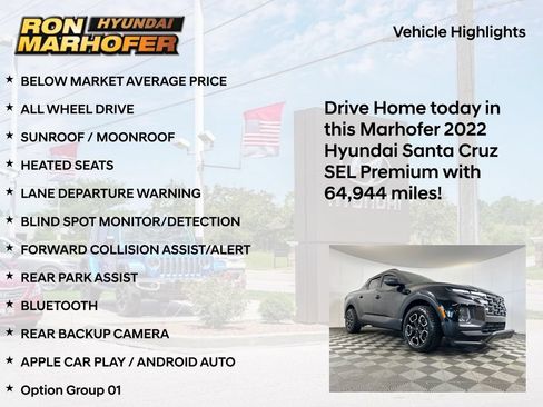 Used 2022 Hyundai Santa Cruz SEL Premium w/ Launch Package AWD/4WD image 14