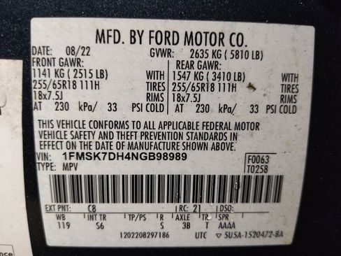 Used 2022 Ford Explorer XLT w/ Equipment Group 202A RWD image 33