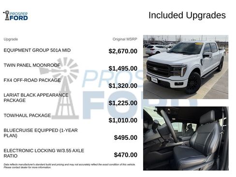 New 2025 Ford F150 Lariat w/ Equipment Group 501A Mid image 3