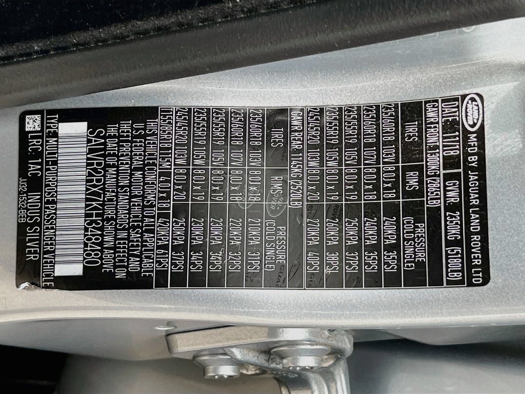 Used 2019 Land Rover Range Rover Evoque HSE AWD/4WD image 34