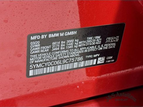 Used 2020 BMW X6 M Competition w/ Executive Package image 40