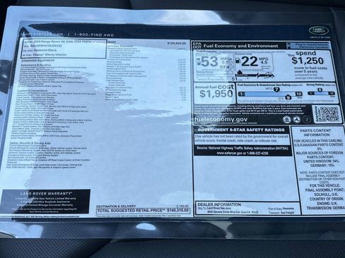 New 2026 Land Rover Range Rover SE AWD/4WD image 28