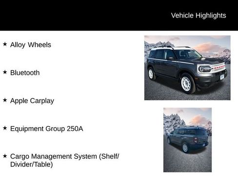 New 2025 Ford Bronco Sport Heritage AWD/4WD image 21