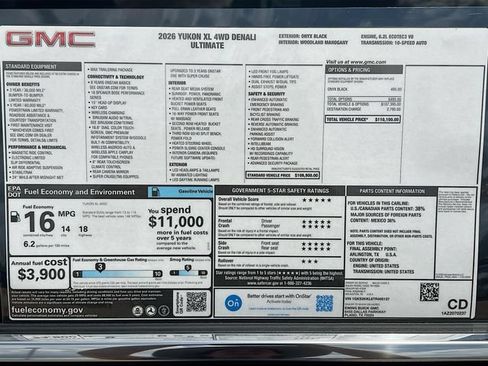 New 2026 GMC Yukon XL Denali Ultimate AWD/4WD image 21