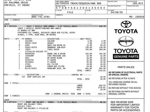 Used 2016 Toyota Sequoia SR5 AWD/4WD image 12