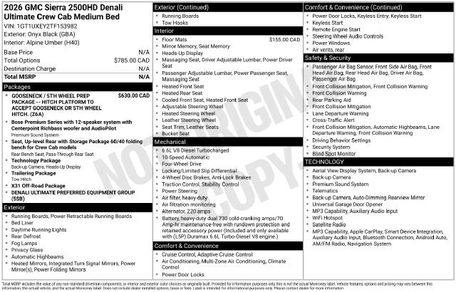 Used 2026 GMC Sierra 2500 Denali Ultimate AWD/4WD image 20