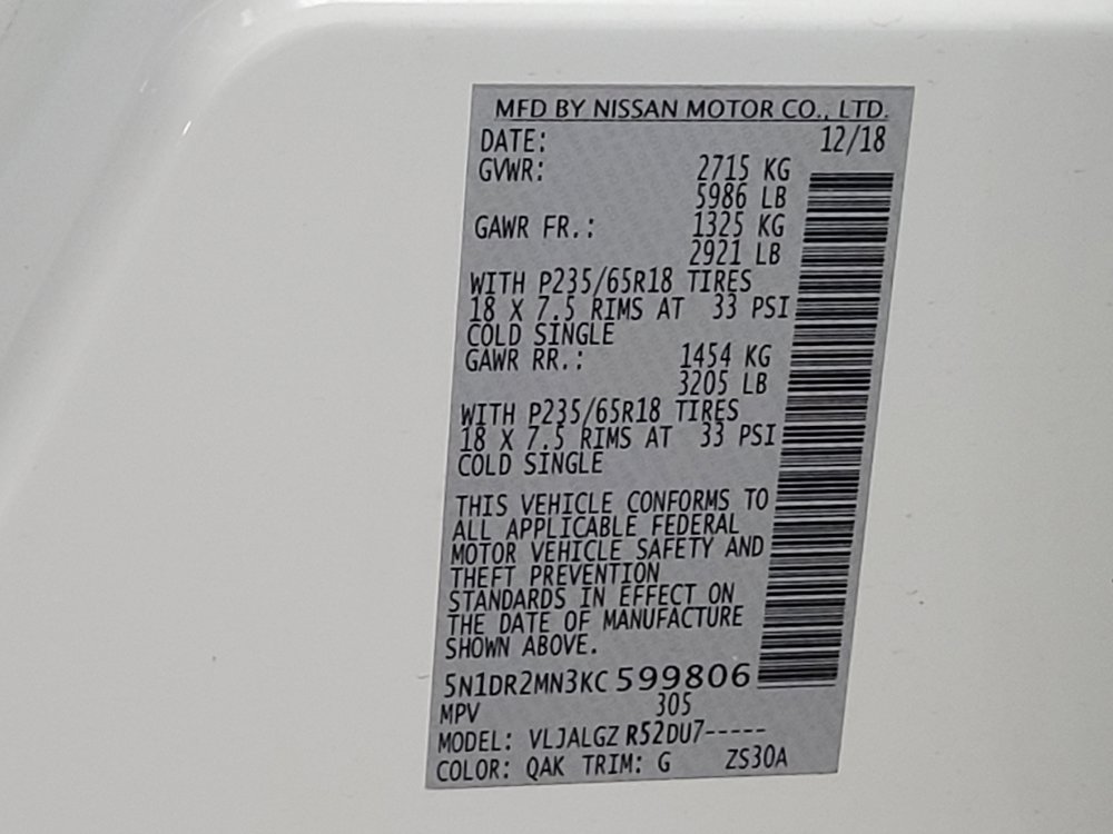 Used 2019 Nissan Pathfinder SL FWD image 33