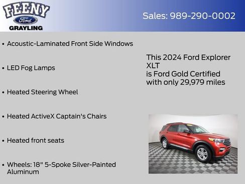 Used 2024 Ford Explorer XLT w/ Equipment Group 202A AWD/4WD image 20
