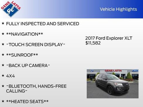Used 2017 Ford Explorer XLT w/ Equipment Group 202A image 31