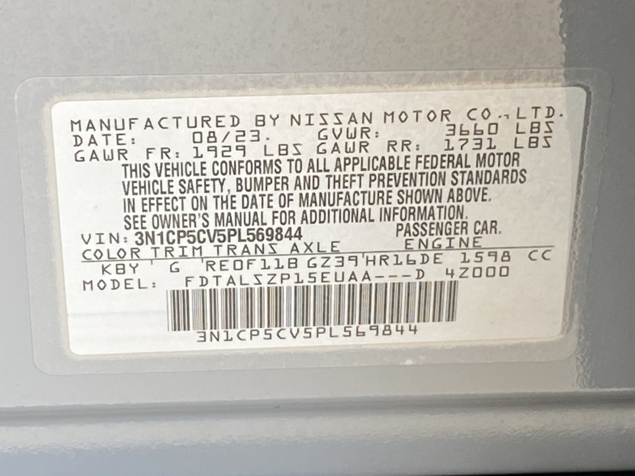Certified 2023 Nissan Kicks SV FWD image 35