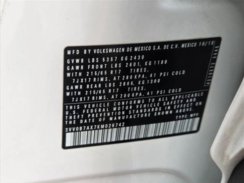 Used 2019 Volkswagen Tiguan S w/ 3rd Row Seat Package image 23