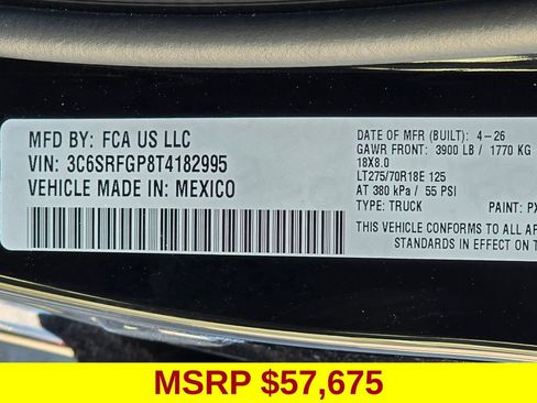 New 2026 RAM 1500 Warlock AWD/4WD image 43