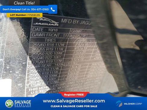 Used 2019 Jaguar F-PACE Prestige image 16