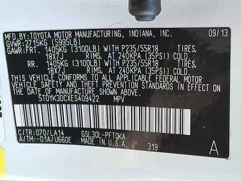 Used 2014 Toyota Sienna Limited image 30