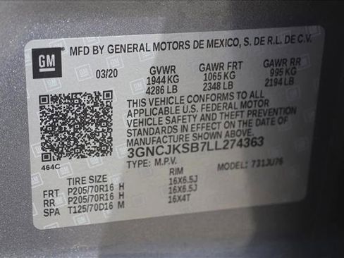 Used 2020 Chevrolet Trax LS w/ Tint and Cruise Package FWD image 15