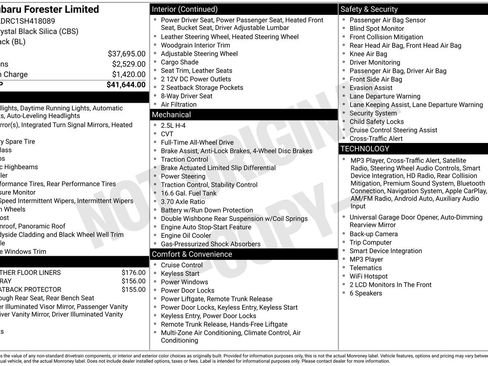 Used 2025 Subaru Forester Limited AWD/4WD image 33