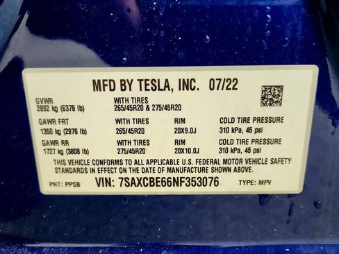 Used 2022 Tesla Model X Plaid image 25