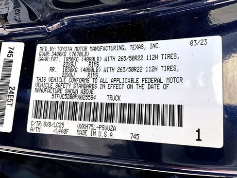 Used 2023 Toyota Tundra Capstone image 34