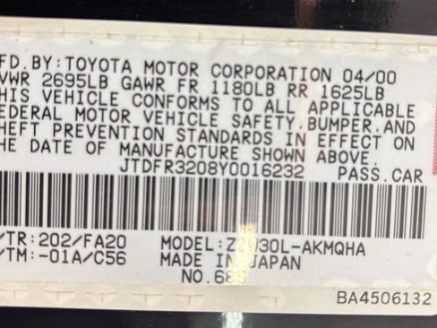 Used 2000 Toyota MR2 image 20