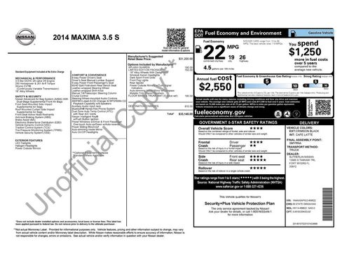 Used 2014 Nissan Maxima 3.5 S w/ Limited Edition Package FWD image 23