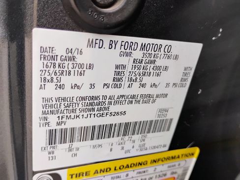 Used 2016 Ford Expedition EL XLT image 34