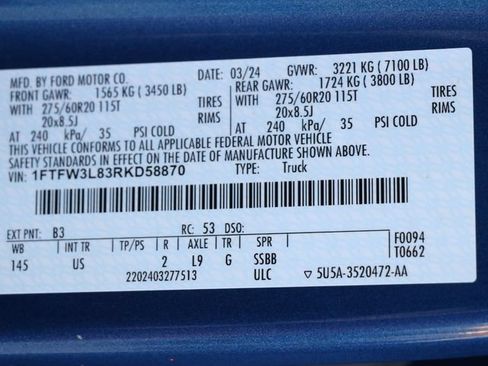 Used 2024 Ford F150 XLT w/ Equipment Group 302A MID AWD/4WD image 32