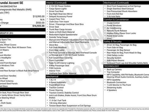 Used 2019 Hyundai Accent SE FWD image 10
