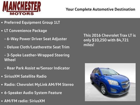 Used 2016 Chevrolet Trax LT w/ LT Convenience Package FWD image 2