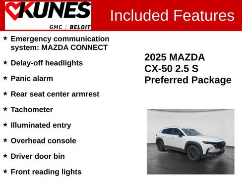 Used 2025 MAZDA CX-50 AWD 2.5 S w/ Preferred Package image 3