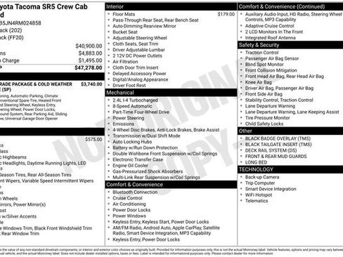 Used 2024 Toyota Tacoma SR5 AWD/4WD image 5