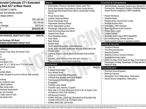 Certified 2015 Chevrolet Colorado Z71 AWD/4WD image 26