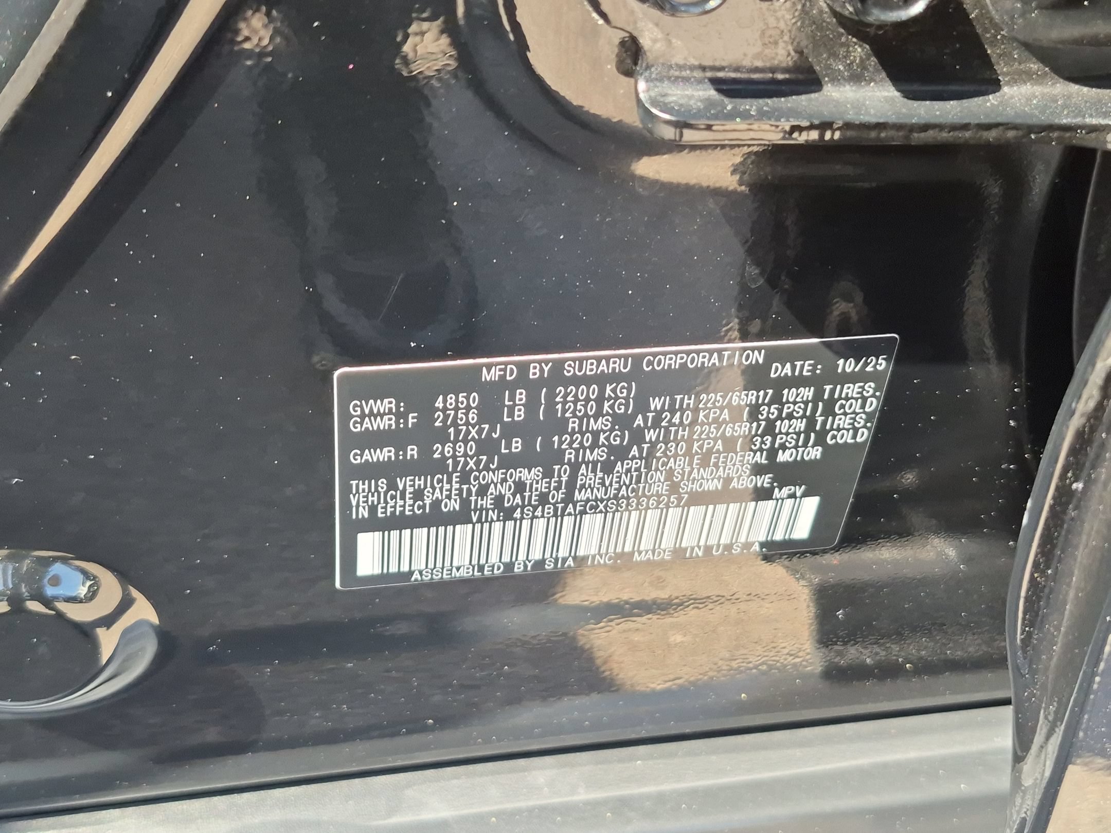 Certified 2025 Subaru Outback Premium AWD/4WD image 26