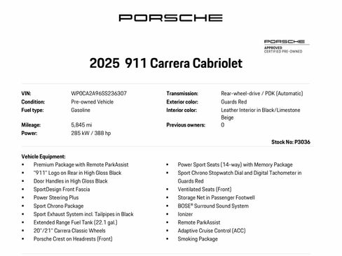 Certified 2025 Porsche 911 Carrera T RWD image 13