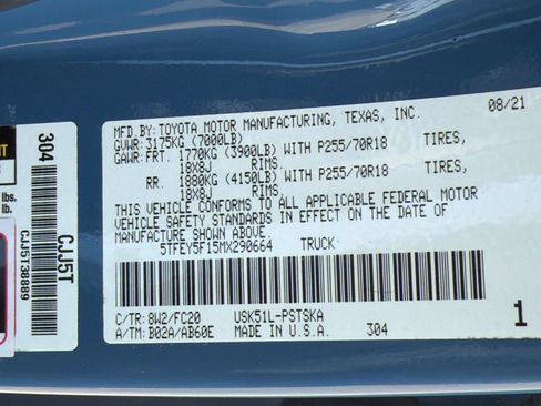 Used 2021 Toyota Tundra SR5 RWD image 18