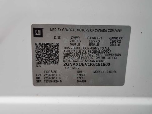 Used 2019 Chevrolet Equinox LT AWD/4WD image 33