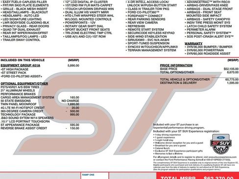 Used 2024 Ford Explorer ST w/ Equipment Group 401A AWD/4WD image 2
