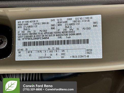 New 2025 Ford F150 XLT w/ Equipment Group 302A MID image 34