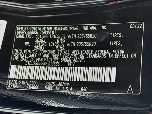 Used 2022 Toyota Highlander XSE w/ Protection Package #3 (TMS) AWD/4WD image 35