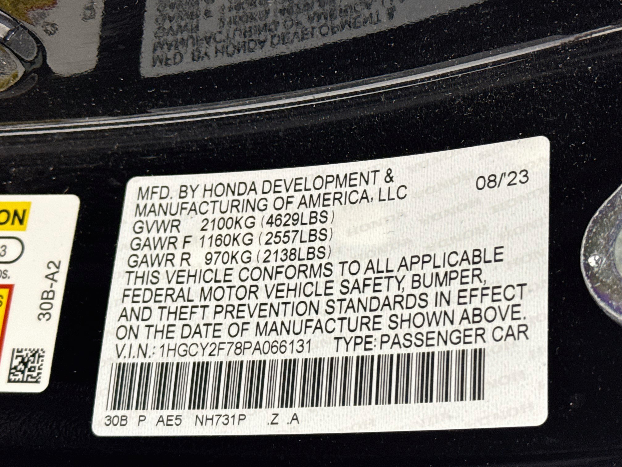 Certified 2023 Honda Accord Sport image 31