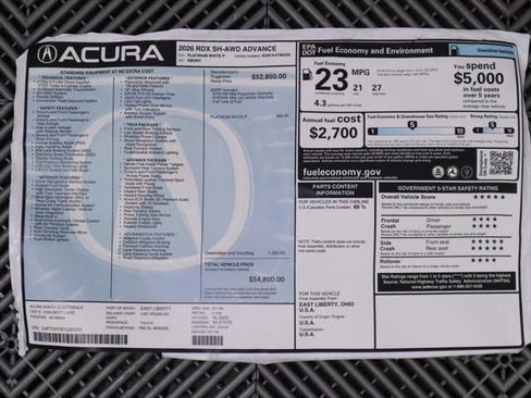 New 2026 Acura RDX Advance Package image 9