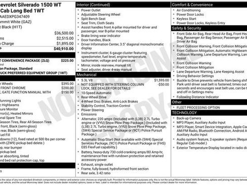 Used 2023 Chevrolet Silverado 1500 W/T w/ WT Fleet Convenience Package RWD image 17