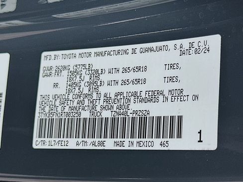 Certified 2024 Toyota Tacoma TRD Sport w/ TRD Sport Upgrade Package RWD image 31