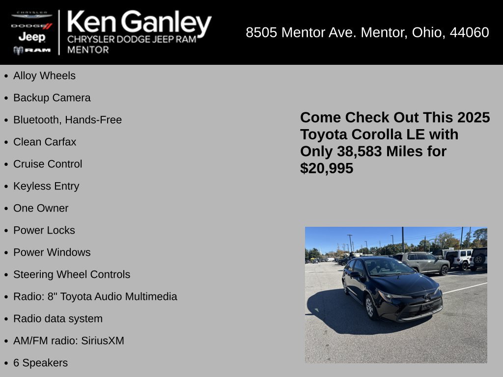 Used 2025 Toyota Corolla LE FWD image 5