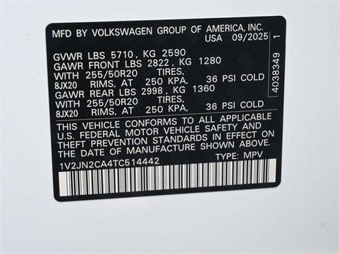 New 2026 Volkswagen Atlas SE image 20