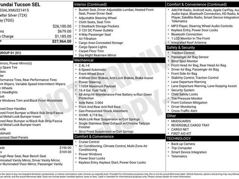 Used 2021 Hyundai Tucson SEL image 34