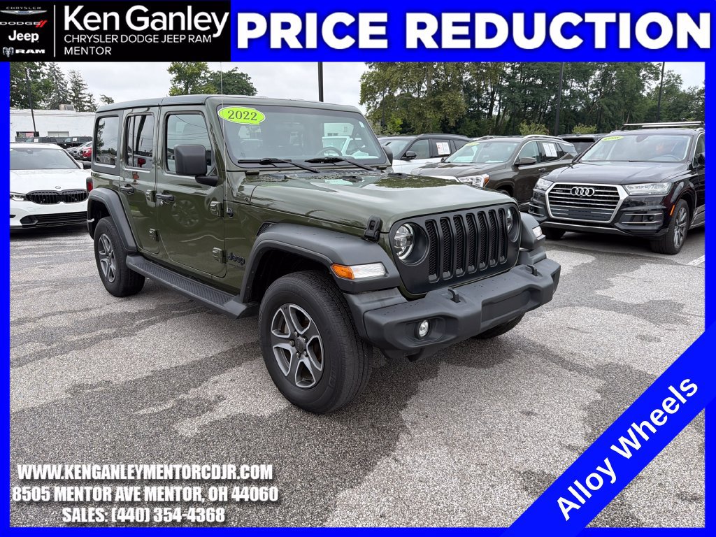 Certified 2022 Jeep Wrangler Unlimited Sport AWD/4WD image 1