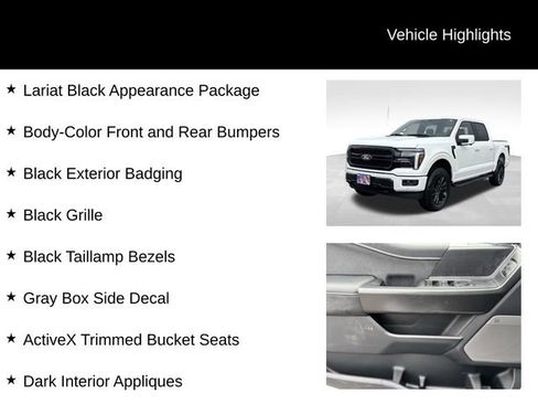 New 2026 Ford F150 Lariat w/ Equipment Group 501A Mid image 7