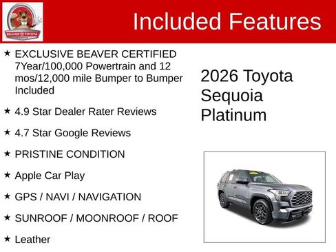 Used 2026 Toyota Sequoia Platinum image 4