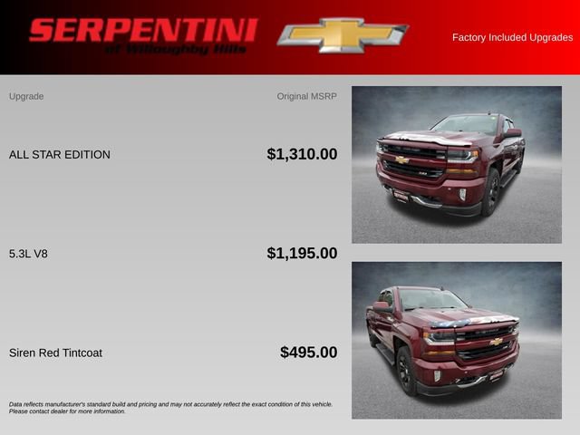 Used 2016 Chevrolet Silverado 1500 LT w/ All Star Edition AWD/4WD image 4